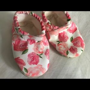 Clamfeet pink rose soft sole baby shoes
